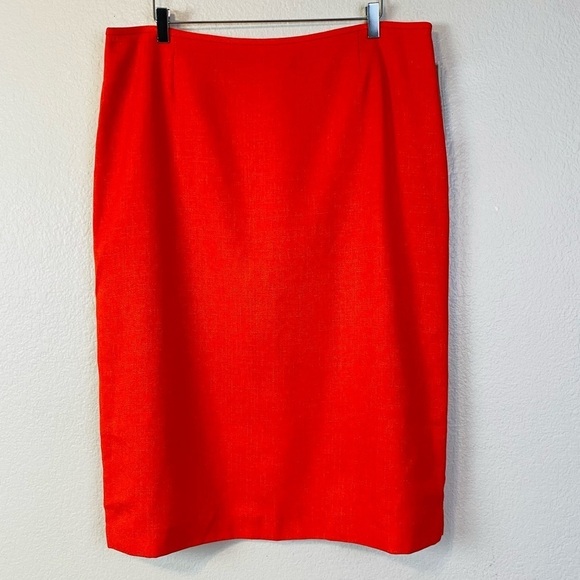 Preston & York Blood Orange Taylor Pencil Skirt Size 18 - Picture 1 of 7